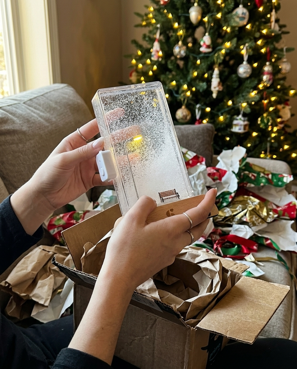 SnowFall image review 1 - Christmas gift unwrapping